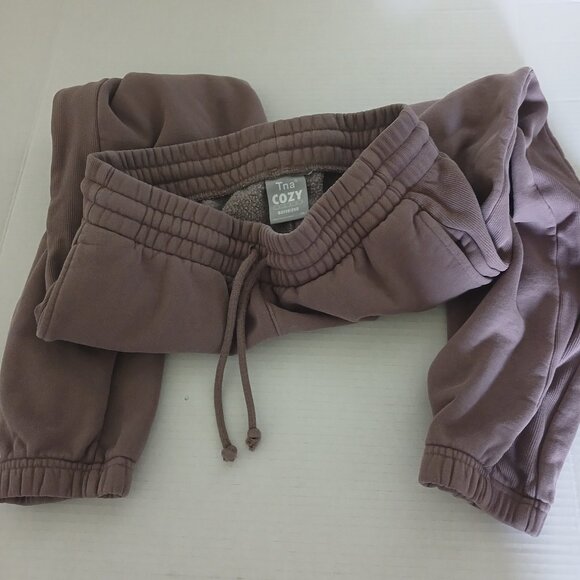 TNA Pants - TNA Cozy XS Fleece Boyfriend Joggers